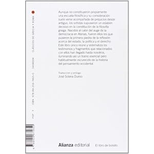 Los sofistas : testimonios y fragmentos (El Libro De Bolsillo - Clásicos De Grecia Y Roma)