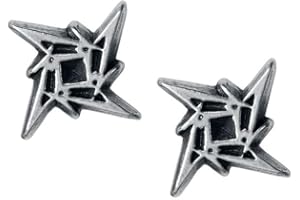 ROCK OFF Clous d'oreilles Ninja de Metallica, Acier allié, Pas de gemme