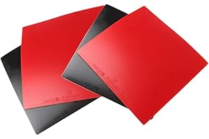 RANRAO 4Pcs Ping Pong Rubber, Table Tennis Rubber, Pingpong Racket Spare Rubbers, Table Tennis Bat Replacement Rubbers, Sports Replacement Accessory