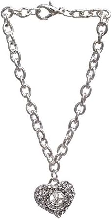 Justin Bieber Crystal Heart Bracelet