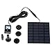Produktbild UxradG Solarpanel-Wasserpumpen-Set, 1,2 W Solarpumpe, Tauchpumpe für Garten Wasserzirkulation, Teichbrunnen