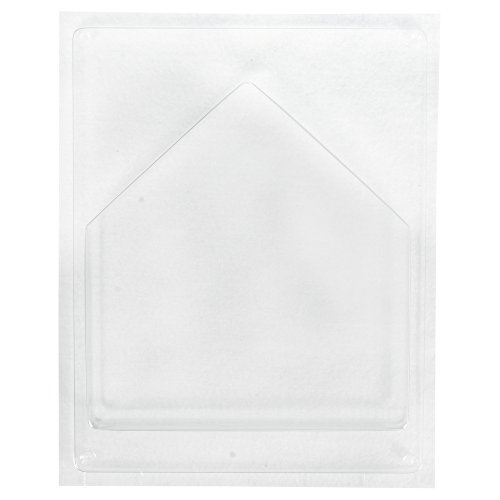 RAYHER 36060000 Gießform: Haus, 16,5x17,5cm, Tiefe 4cm, PET, Transparent, 3 x 2.1 x 0.45 cm