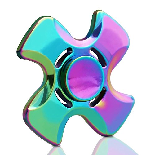 DELICACY Quadrilatero Fidget Hand Spinner, Antistress Fidget Mano Dito Spinner, EDC Spin Widget Focus Giocattolo Perfetto per Ragazzi ed Adulti