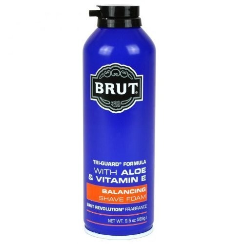 BRUT TRI GUARD FORMULA BALANCING SHAVE FOAM WITH VITAMIN E AND ALOE (BRUT REVOLUTION FRAGRANCE) 9.5oz by Brut
