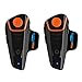 Produktbild Fodsports BT-S2 Bluetooth Motorrad Intercom Headset Wasserdicht Helm Gegensprechanlage Wireless Sprechanlage mit 1000m, GPS, FM Radio, MP3 Player, Verbinden bis zu 6 Reiter (2 packung)