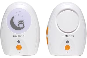 TIME FLYS TimeFlys Paladin Moniteur audio pour bébé - Portable - Rechargeable - Extra longue portée jusqu'à 600 m - Veilleuse - Son cristallin - Camping