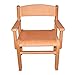 Children's Furniture Solid Beech Wood One Children's Chair with Armrest Natural Varnish