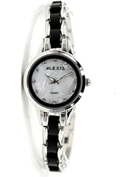 10fw865e New glänzend Silber Band Water Resist Weiß Zifferblatt Damen Frauen Armband Armbanduhr