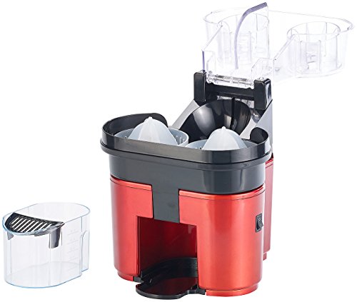 Rosenstein & Söhne Elektrische Duo-Zitruspresse für 2 Frucht-Hälften, bis 500 ml, 90 Watt - 3
