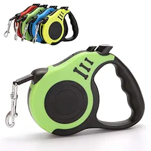 YOUSTYLO - YOU ARE PRIORITY 5m Dog Leash for Small Medium Dogs Retractable Dog Leash Automatic Flexible Dog Puppy Cat Traction Rope Belt Upto 15 kg Pet (Green)