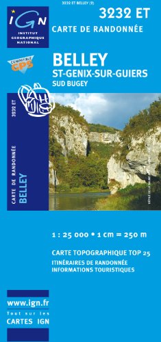 Belley/Saint-Genix-sur-Guiers/Sud Bugey GPS: IGN.3232ET en ligne Belley/Saint-Genix-sur-Guiers/Sud Bugey GPS: IGN.3232ET en ligne