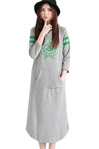Bearsland Maternity Women's Breastfeeding Sweater Dress Nursing Plaids Hoodie