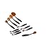 Tonsee 10Pcs Makeup Toothbrush Shaped Foundation Eyebrow Eyeliner Facial Brush + 1Pcs Oval Brushes