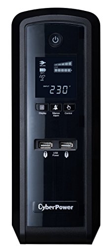 CYBERPOWER CP1500EPFCLCD 1500VA/900W Line-Interactive Sinuswelle USB RS232 LowNoise 6x Schuko VorabAustauschservice dt.Software - 2