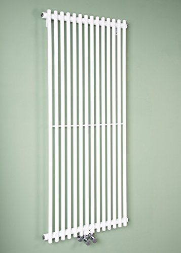 Designheizkörper Designer Heizung Vertikal 1400x580mm Weiß