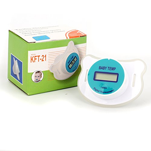 Tera Pacifier Digital Dummy Comfortable soft Nipple Soother Thermometer for Baby Infant Kid Fever Temperature Measurement Mouth