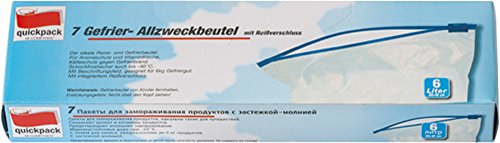 Preisvergleich Produktbild Qp Gefrierbeutel Quickverschluss 6L , 7er Pack