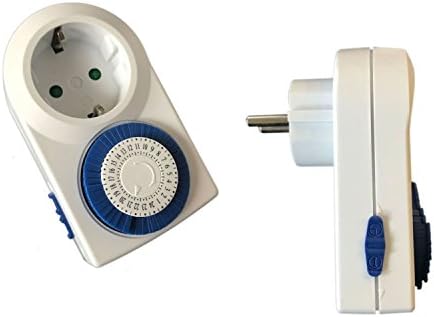 Analog 24 Stunden Timer Socket Time Switch Timer Continuous Operation Child Protection