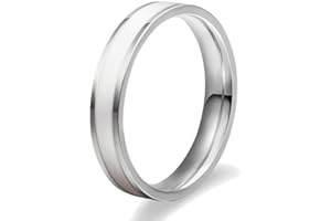 BlackAmazement 316L Edelstahl Ring Emaille Streifen Rosegold Silber Weiß Schwarz 4mm Damen