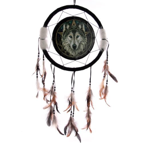 Dreamcatcher Print - Lisa Parker Wolf Head 33cm