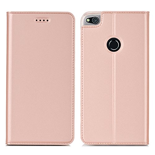 Huawei P8 lite 2017 Hülle,IVSO Hohe Qualität Advanced Shock Absorption Technology Case Folio Tasche Cover für Huawei P8 lite 2017 Smartphone (Rose Gold) - 9