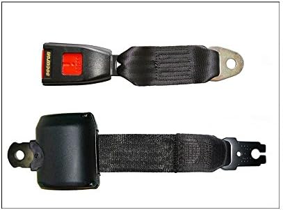 Securon 2220 Retracting Lap Seat Belt, Black