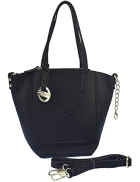 U.S.POLO ASSN. Handtasche, breite Griffe, mit Schulterriemen 15-32x9x25 cm