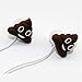 Produktbild qearfun in-Ear Wired 3,5 mm 3D Cute Cartoon Poop Witz Kopfhörer/Ohrstöpsel/Kopfhörer mit Mikrofon Freisprecheinrichtung für Apple, Samsung, HTC, Android Smartphones MP3