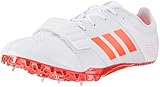 sprint spikes 2019 Bequeme Passform adidas Unisex-Erwachsene Adizero Accelerator Leichtathletikschuhe, Weiß (FTW White/Solar Red/Silver Metallic), 44 2/3 EU