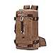 Produktbild FENPING-Hiking Backpack Trekkingrucksäcke Wanderrucksäcke Campingrucksack Reiserucksack-Brown-Wasser-Leinwand-Schulter-Diagonalmode-beiläufige Abnutzung