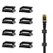Produktbild Selbstklebend Kabelclips (Schwarz 100-Stück) Kabelhalter für Flachkabel Ethernet, Eiito Kabelbefestigung Drahthalter Kabelschellen Kabelklemme