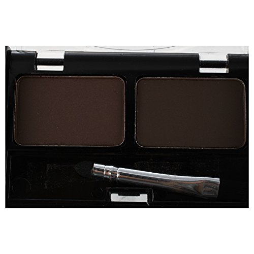 SODIAL (R) Augenbrauen Schablonen & Multi-Farbe Fuer Wasserdichte Augenbrauenkorrektur Puder Augenlidschatten – Kaffee und Schwarz - 5