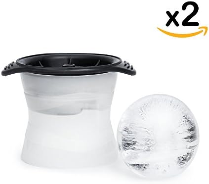 Ball Ice Cubes | 2 Ice Ball Molds | Ice Ball Maker | XXL Ball Ice Balls | Ice Balls