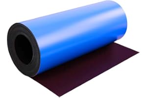 FIRST4MAGNETS MagFlex® Flexible Matt Blue Magnetic Sheet for Creating Magnetic Pictures, Artwork, Signs or Displays - 300mm Wide - 1m Length