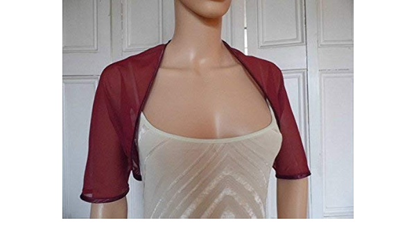 wine bolero jacket