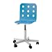 Produktbild Ikea Jules Schreibtischstuhl für Kinder; in blau/silberfarben; höhenverstellbar