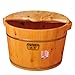 Produktbild YR-R Haushalt Holz Fässer Einweichen Füße Massagegerät Mit Deckel Fuß Badewanne Isolierung Nicht Automatische Fußmassage Becken Spa Sauna,Yellow-26 * 37.5 * 31cm