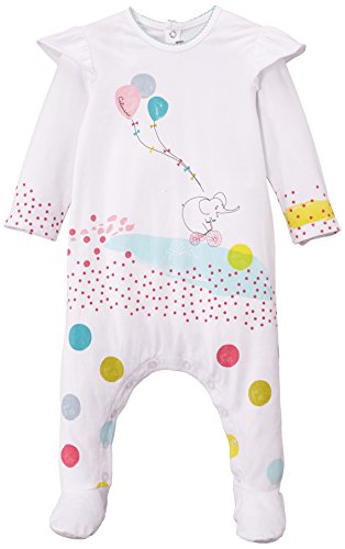 Catimini Baby Girls 0-24m DORS BIEN Polka Dot Onesie, White, 3-6 Months (Manufacturer Size: 6 Months)