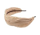 Diadema de Paja Trenzada y Abaca