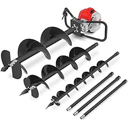 Greencut GD7500B - Tariere thermique 75cc 5.2cv +3 meches 100-200-300mm +3 rallonges 60cm