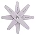 MAKARTT 10pcs/pack Zebra Nail Files Washable Double Sided Emery Board 240/240 Grit Nail Buffering Files