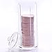 HuntGold Clear Facial Beauty Makeup Cotton Pads Round Dispenser Container Holder Cosmetic Organizer