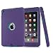 Produktbild iPad Mini 4 Fall, uzer (Heavy Duty stoßfest Anti-Rutsch Silikon High Impact Resistant Hybrid Drei Schicht Hard PC + Silikon Armor Schutzhülle für iPad Mini 4 (Modell 2015), Purple+Teal