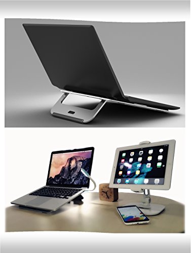 (Update Version) ZenCT Aluminium Laptop Ständer, beweglicher faltbarer Note-Book-Kühler -Tischhalterung für 11 „-14“ MacBook - 7