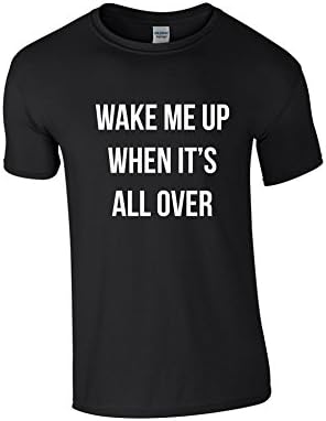 Pretty Little Stickers Wake ME up When It's All Over Short Sleeve T-Shirt S M L XL 2XL Unisex Friend Gift Birthday Music Dance Lyrics