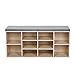 Produktbild VASAGLE Schuhbank Schuhschrank mit Sitzkissen aus Holzspanplatte Flur Diele Schuhregal Bank 104 x 48 x 30 cm LHS10N