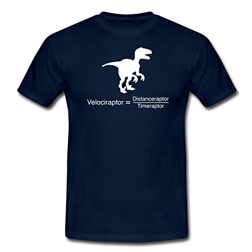 Velociraptor Funny Science Men's T-Shirt