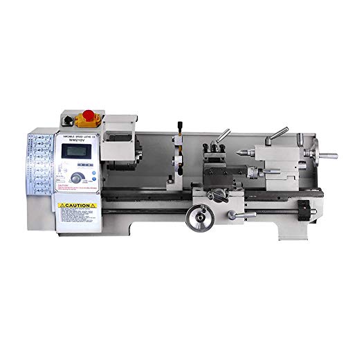 IDABAY Mini Torno de metal DIY Motor Ordinario Pequeño Torno Máquina de
