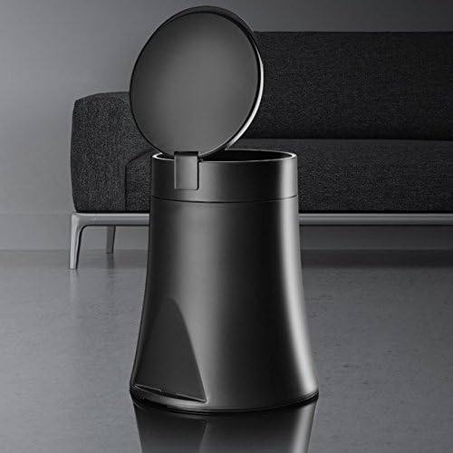 MNII Automatic change bag trash creative simple home kitchen living room office toilet covered trash can , black- Quality Assurance