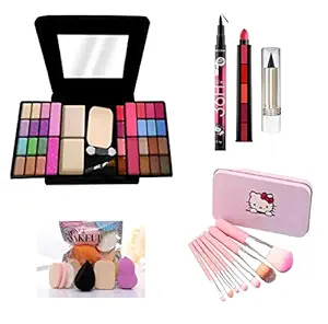 MY TYA Fashion Makeup Kit for Girls + Makeup Brushes & Sponges + 5 in 1 Lipstick